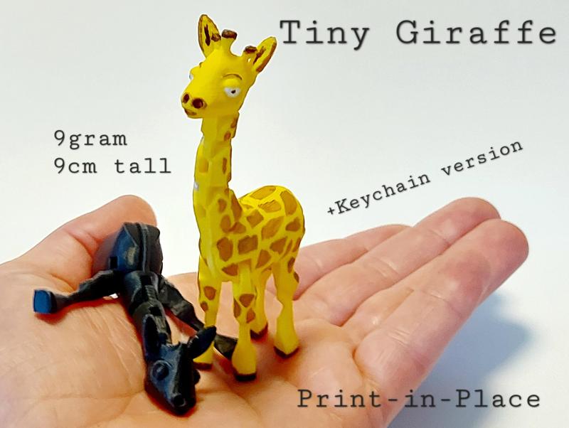 Tiny Giraffe (Print-in-Place)