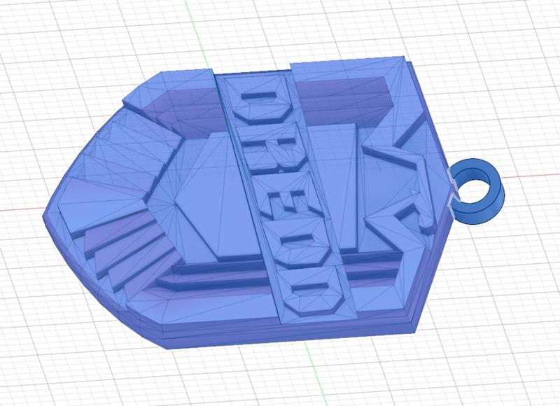 KEYCHAIN DREDD BADGE