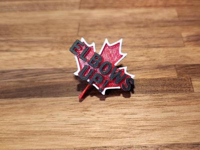 Elbows Up Pin