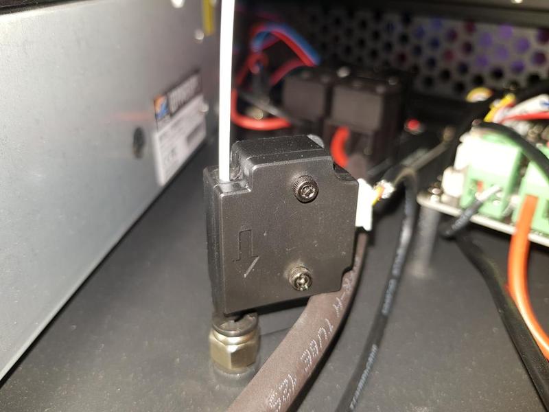 Filament Sensor Relocation Bowden Tube Mount