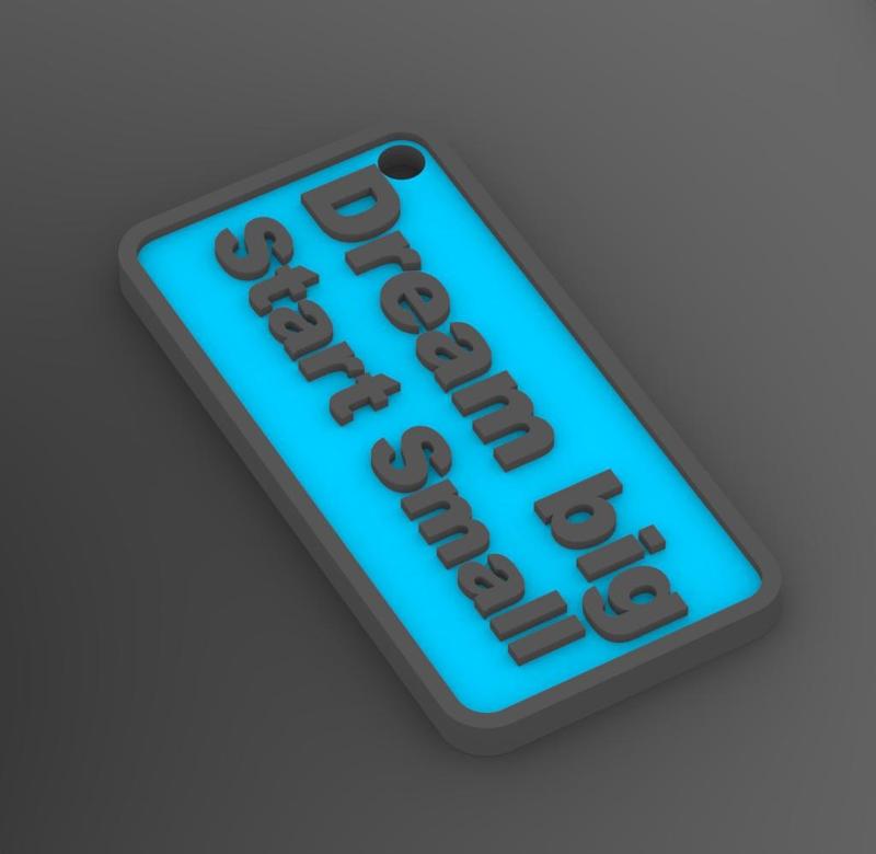 3D Quote Keychain - 8