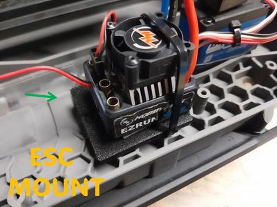 Traxxas Hoss aftermarket ESC mount