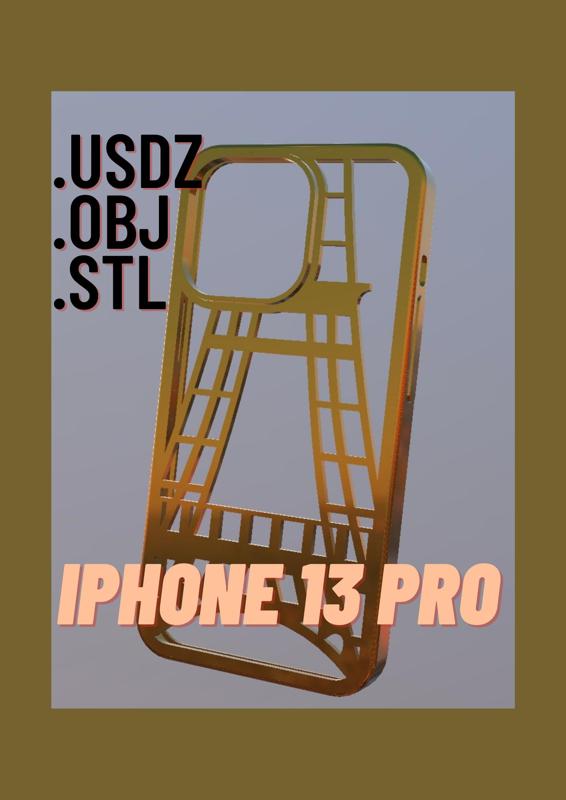 IPHONE 13 PRO CASE EIFFELTOWER PATTERN