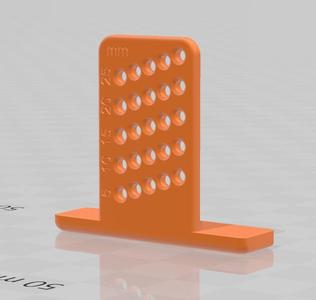 Tracing ruler 5-29 mm easy print - better precision