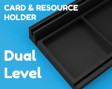 Game-easy -  DUAL LAYER Card and Resource/Token holder