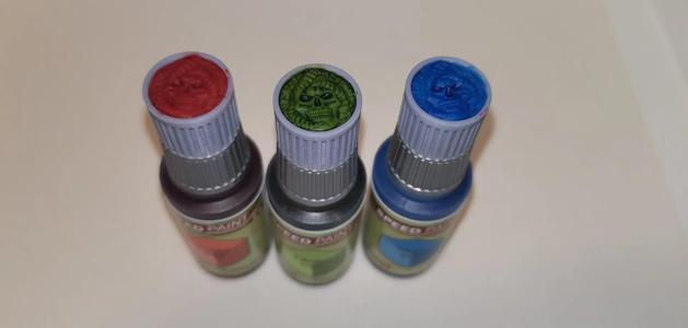 Paint Bottle Swatch Cap - Skull