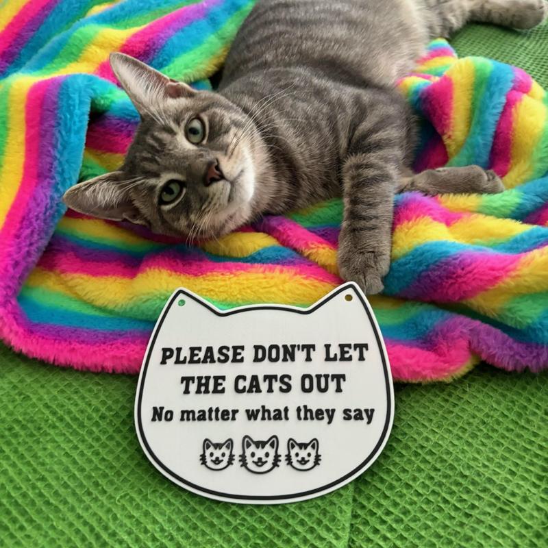 Don't Let the Cat Out Sign