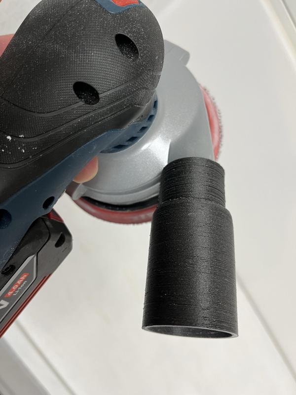 Bosch GEX18V-125 adapter for Miele vacuum cleaners