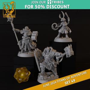 RPG - DnD Hero Characters - Titans of Adventure Set 49