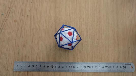 A simplified model of SV40 Capsid   