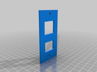 Keystone and USB Connector Rackmount for 2U rackmodule