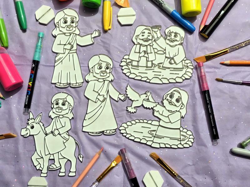 Jesus Christ Lord God Coloring Diy Craft Love
