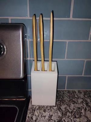 Wooden Spoon Holder (3 slots)   