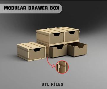 Modular Material Box, modular box that can be printed with 3D Printer   