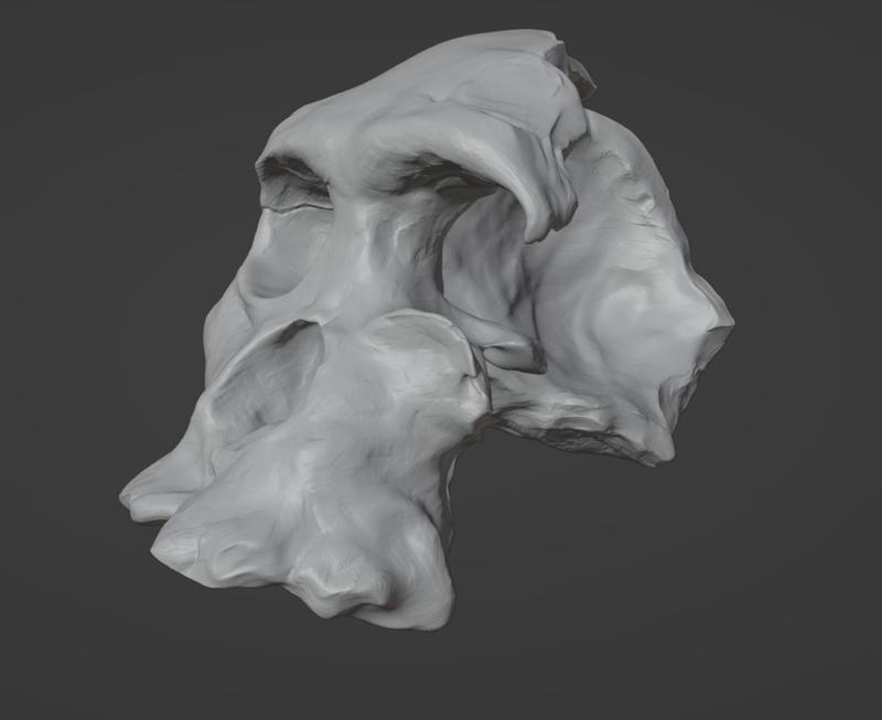 DAMAGED SKULL STL FILE | DAMAGED SKULL DIGITAL FILE
