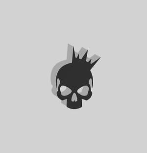 Crowned Skull Decoration - 2D Art