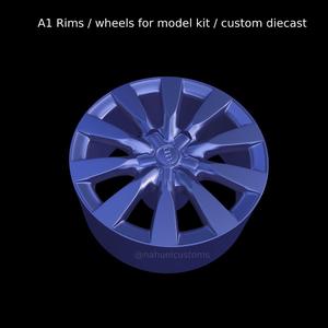 A1 rims / Wheels for model kit / custom diecast
