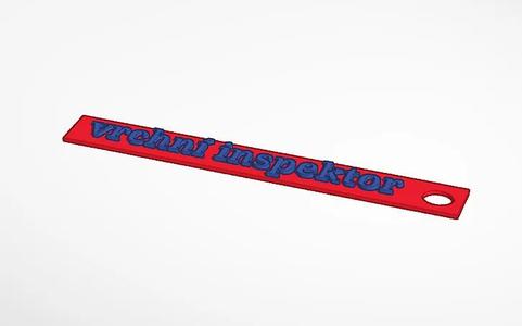 vrcní ispektor keychain   
