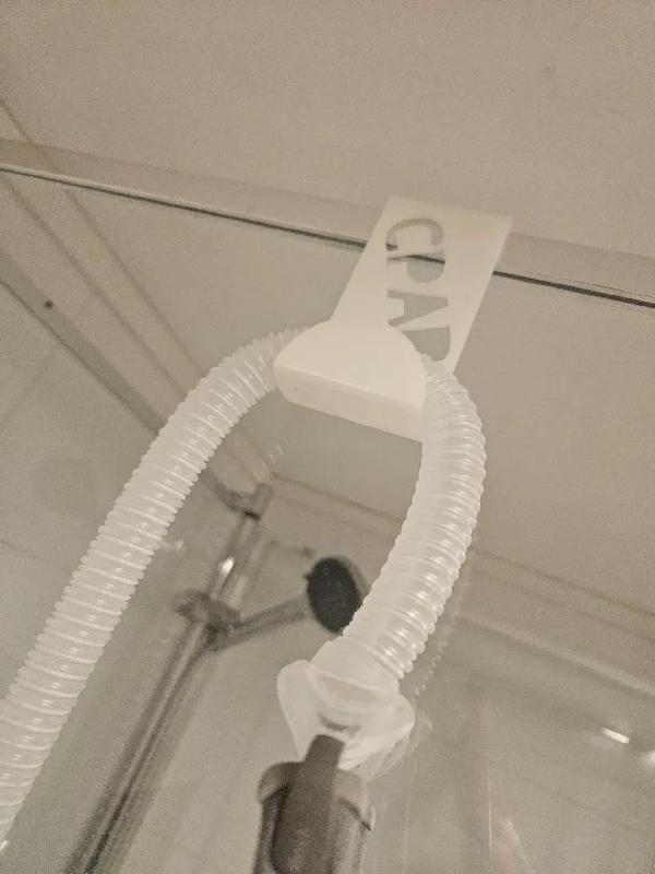 CPAP hose shower holder   