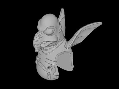 Lego Compatible (92759.dat) Minifig Head Toydarian   