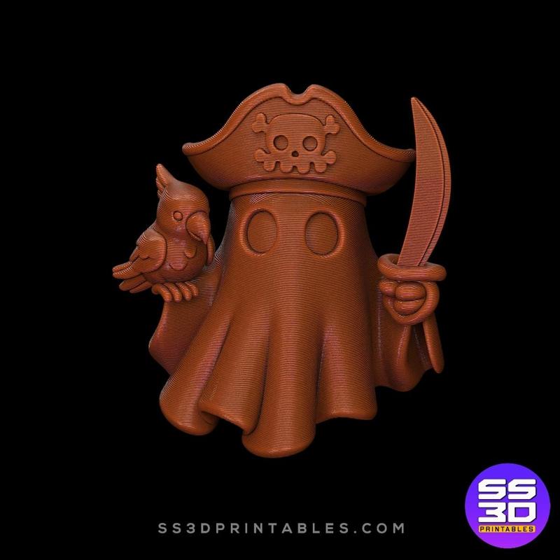 Pirate Ghost Figurine – 3D Printable STL File