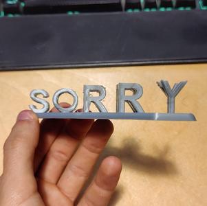 Mommy sorry