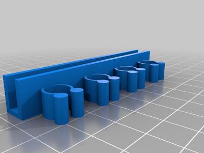 USB glass desk cable holder
