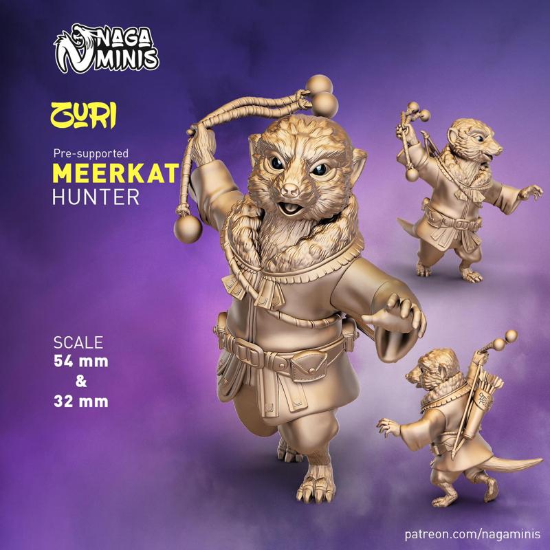 (Pre-supported) Meerkat Folk Hunter