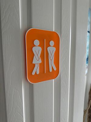 Toilet sign
