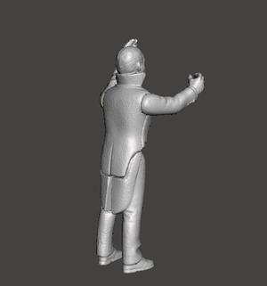 ACTION FIGURE HALLOWEEN COUNT DRACULA KENNER STYLE 3.75 POSABLE ACTION FIGURE ARTICULATED .STL .OBJ