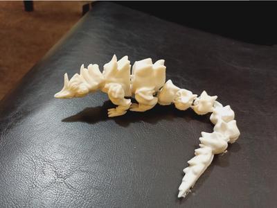 spikey Horn lizard STAND UP ARTICULATED
