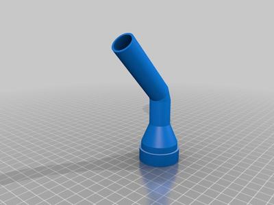 Aviation Oil Spout with 45 degree bend