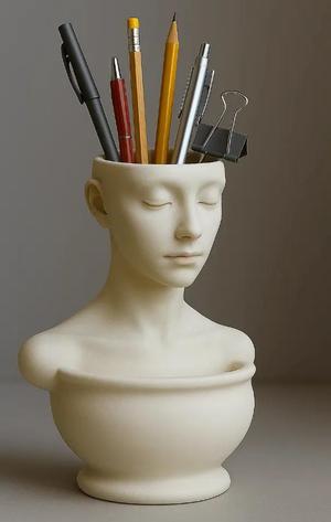 Head Vase – Hollow Sculpture   
