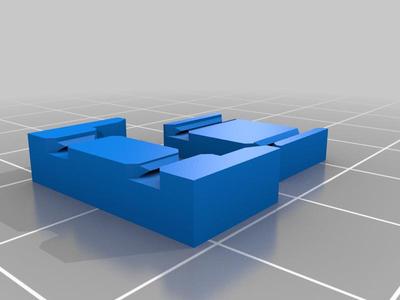 Track junction between modules (N Scale)