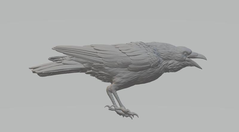 Crow 3D Model 3D print model