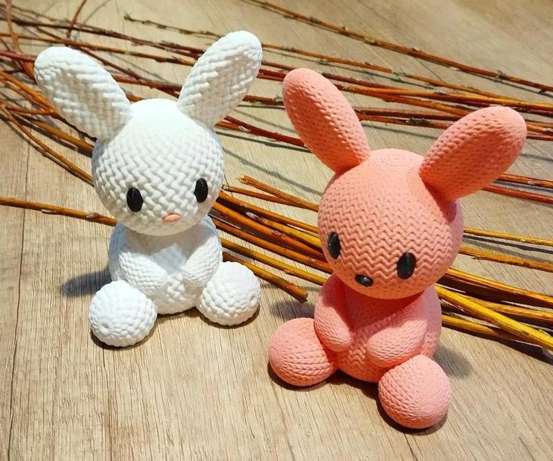 Easter Crochet/Weaved Bunny   