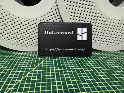 Makerword card (QR-code)   