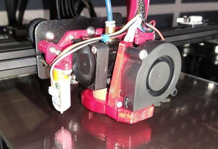 BIQU H2 Extruder Front Mount 5015 Fan Duct