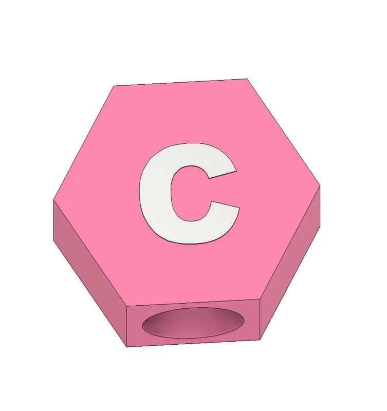 Charm Letters: fashion beads   