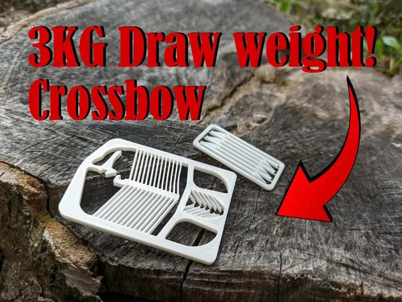 Compliant Crossbow kit card - 3KG DRAW WEIGHT!   