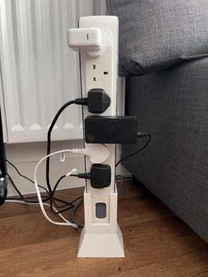 Vertical Power Strip Holder   