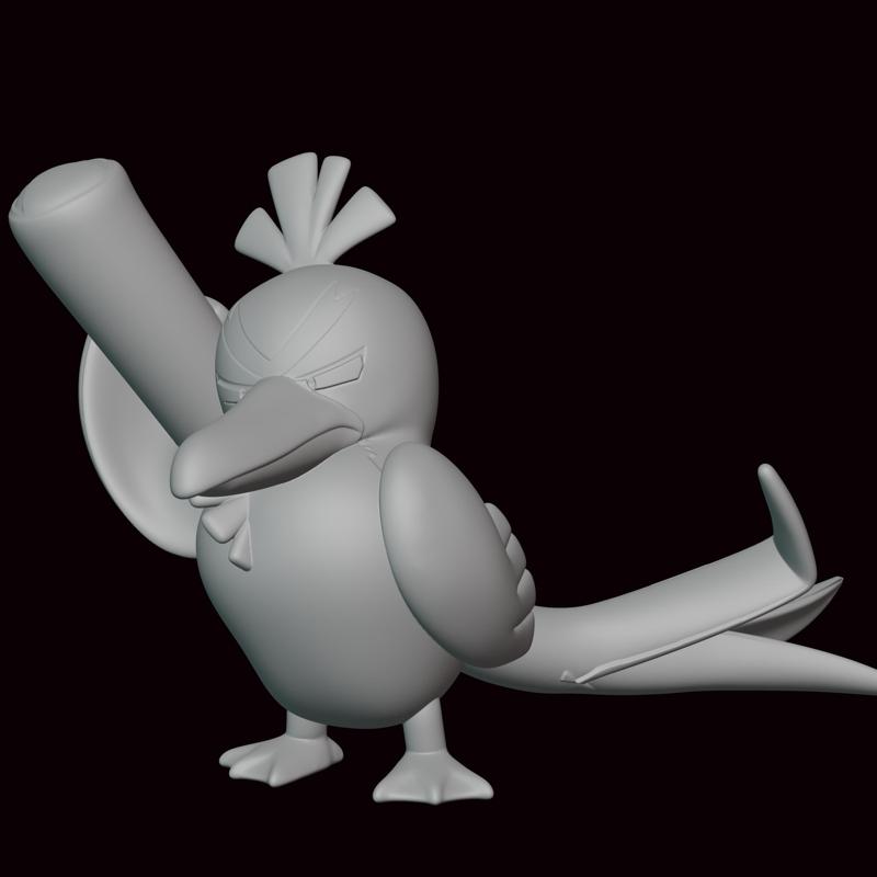83- Galarian Farfetch'd Pokemon Figure