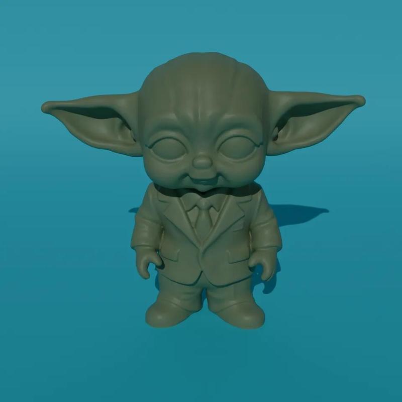 Baby Yoda in a Suit   