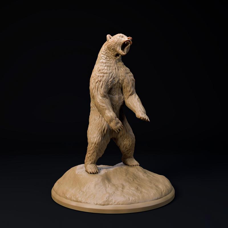 Arctodus Simus 32mm scale pre-supported animal