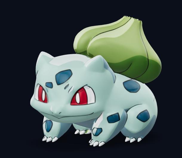 Bulbasaur (Pokémon) simple paintable figurine