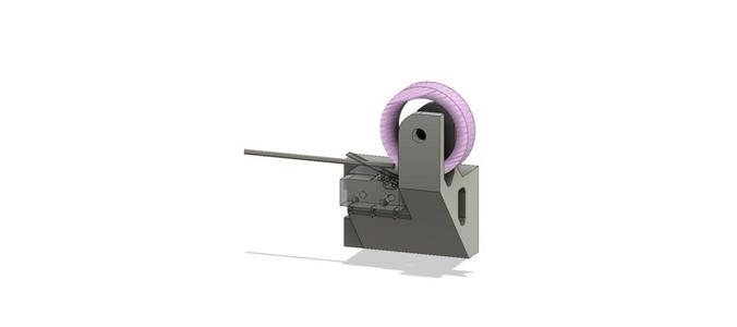 Ender 3 V2 Filament Guide and Runout Sensor Mount