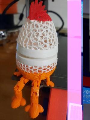 Easter Egg articulated  with voronoi   