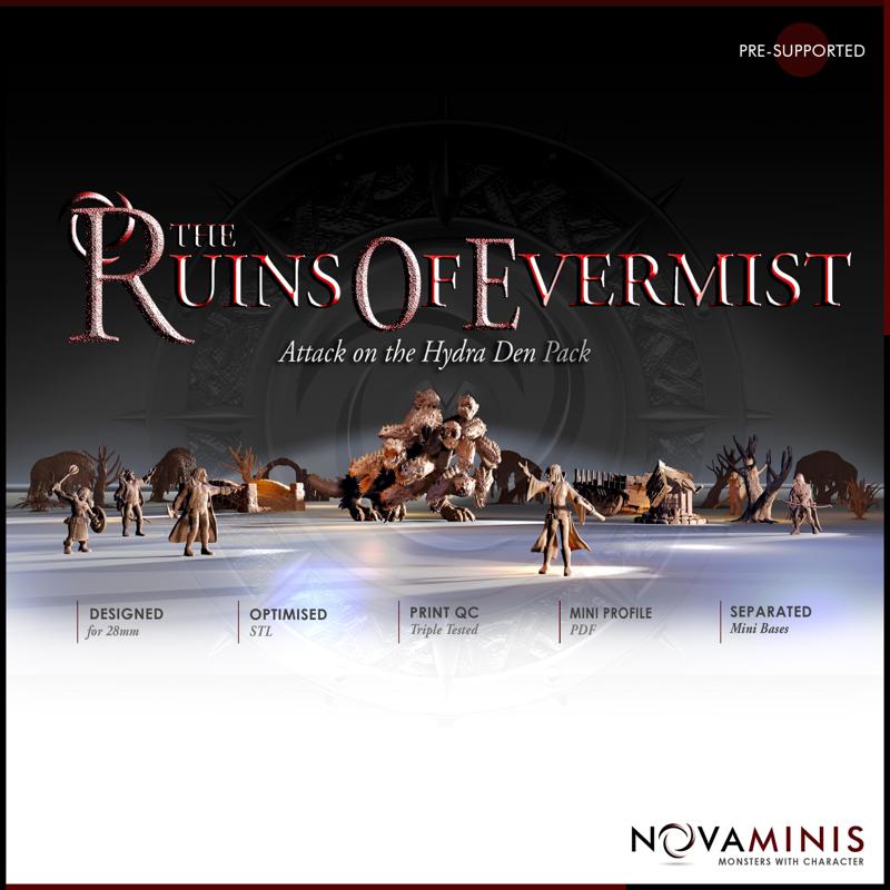 The Ruins of Evermist: Attack on the Hydra Den [Pack]