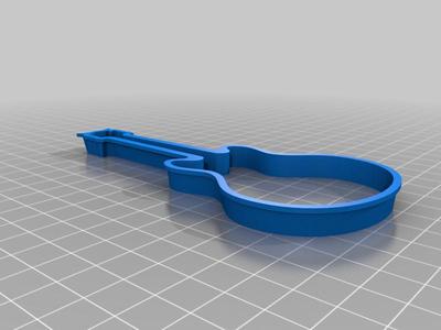 Gibson 347 guitar cookie cutter