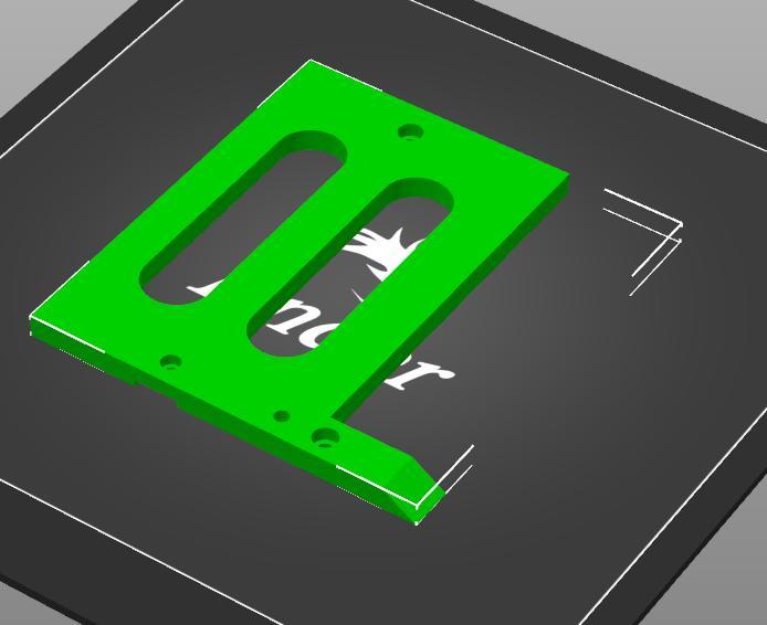Split bed for A4/Letter sized press to fit on smaller bed